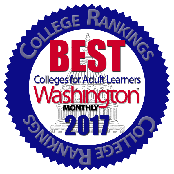 College Ranking for Adult Learners Ribbon Image 2017